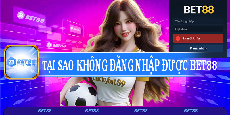 Tại sao bạn không đăng nhập được vào tài khoản Bet88?